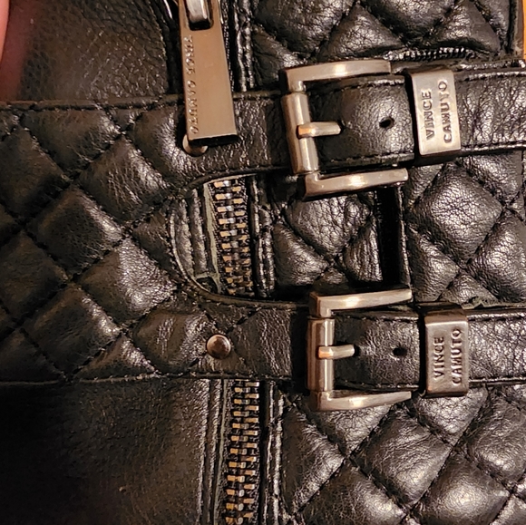 Vince Camuto Quilted Moto Leather Boots US 7M EU 37 - Picture 7 of 8